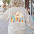 Everyone Communicates Differently Halloween SLP Sped Teacher Women's Sweatshirt Back Print Sand Everyone Communicates Differently Halloween SLP Sped Teacher Women's Sweatshirt Back Print Sand