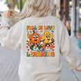 Fall In Love With Learning Thanksgiving Teacher Student Women's Sweatshirt Back Print Sand Fall In Love With Learning Thanksgiving Teacher Student Women's Sweatshirt Back Print Sand