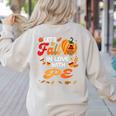 Lets Fall In Love With PE Teacher Thanksgiving Women's Sweatshirt Back Print Sand Lets Fall In Love With PE Teacher Thanksgiving Women's Sweatshirt Back Print Sand
