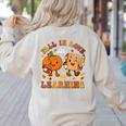 Fall In Love With Reading Book Autumn Pumpkins And Teachers Women's Sweatshirt Back Print Sand Fall In Love With Reading Book Autumn Pumpkins And Teachers Women's Sweatshirt Back Print Sand