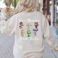 My Favorite Monsters Call Me Teacher Thank Mummy Vampire Bat Women's Sweatshirt Back Print Sand