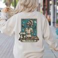 FCS Teacher Skeleton Halloween Family And Consumer Science Women's Sweatshirt Back Print Sand