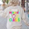 Feliz Primer Dia De Clases Kids Girl Teacher Spanish School Women's Sweatshirt Back Print Sand Feliz Primer Dia De Clases Kids Girl Teacher Spanish School Women's Sweatshirt Back Print Sand