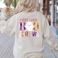 First Grade Boo Crew Teacher Student Halloween Costume Women's Sweatshirt Back Print Sand
