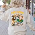 First Grade Zoo Field Trip Squad Matching Teacher Students Women's Sweatshirt Back Print Sand