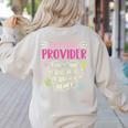 Full Heart Daycare Provider Nanny Au Pair Pre-K Teacher Women's Sweatshirt Back Print Sand Full Heart Daycare Provider Nanny Au Pair Pre-K Teacher Women's Sweatshirt Back Print Sand