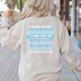 Fun German Teacher Appreciation Language Class Saying Women's Sweatshirt Back Print Sand
