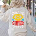 Grade 8 Super Squad Superhero Teacher Team Women's Sweatshirt Back Print Sand