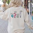 Grammar Teacher Punctuation English First Day Back To School Women's Sweatshirt Back Print Sand Grammar Teacher Punctuation English First Day Back To School Women's Sweatshirt Back Print Sand