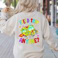 Groovy Field Trip Anyone Happy Field Day For Teachers Kids Women's Sweatshirt Back Print Sand Groovy Field Trip Anyone Happy Field Day For Teachers Kids Women's Sweatshirt Back Print Sand