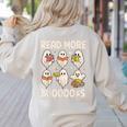 Groovy Halloween Ghost Read More Boooooks Librarian Teacher For Men Women Kids Women's Sweatshirt Back Print Sand Groovy Halloween Ghost Read More Boooooks Librarian Teacher For Men Women Kids Women's Sweatshirt Back Print Sand