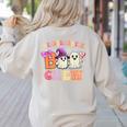 Groovy Kindergarten Boo Crew Kinder Halloween Teacher Kids Women's Sweatshirt Back Print Sand