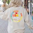 Groovy Lead Teacher Appreciation Back To School Women's Sweatshirt Back Print Sand Groovy Lead Teacher Appreciation Back To School Women's Sweatshirt Back Print Sand