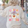 Groovy Teaching My Boos Teacher Ghost Halloween Teacher Women's Sweatshirt Back Print Sand Groovy Teaching My Boos Teacher Ghost Halloween Teacher Women's Sweatshirt Back Print Sand