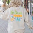 Growth Mindset Teacher Believe In The Power Of Yet Women's Sweatshirt Back Print Sand Growth Mindset Teacher Believe In The Power Of Yet Women's Sweatshirt Back Print Sand