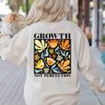 Growth Not Perfection Abstract Florals SPED Teacher Women's Sweatshirt Back Print Sand Growth Not Perfection Abstract Florals SPED Teacher Women's Sweatshirt Back Print Sand