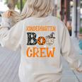 Halloween Kindergarten Boo Crew Kinder Teacher Student Women's Sweatshirt Back Print Sand