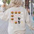 Halloween Math Teacher Men Women Order Of Operations Women's Sweatshirt Back Print Sand