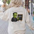 Halloween Monster Math Pun Teacher Humor Women's Sweatshirt Back Print Sand