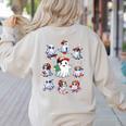 Halloween PE Teacher Ghost Playing Sports Physical Education Women's Sweatshirt Back Print Sand Halloween PE Teacher Ghost Playing Sports Physical Education Women's Sweatshirt Back Print Sand