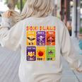 Halloween Spooky Syllable Types Teacher Educational Women's Sweatshirt Back Print Sand