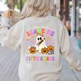 Halloween Teacher You Can't Scare Me I Teach Fifth Grade Women's Sweatshirt Back Print Sand