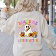 Halloween Teacher You Can't Scare Me I Teach Kindergarten Women's Sweatshirt Back Print Sand Halloween Teacher You Can't Scare Me I Teach Kindergarten Women's Sweatshirt Back Print Sand