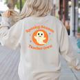 Halloween Teacher Crew Spooky Season Retro Ghost Women's Sweatshirt Back Print Sand Halloween Teacher Crew Spooky Season Retro Ghost Women's Sweatshirt Back Print Sand