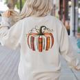 Halloween Teacher Librarians Fall Book Pumpkin Retro Reading Women's Sweatshirt Back Print Sand Halloween Teacher Librarians Fall Book Pumpkin Retro Reading Women's Sweatshirt Back Print Sand