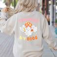 Halloween Teacher Teaching My Boos Costume Teacher Men Women Women's Sweatshirt Back Print Sand Halloween Teacher Teaching My Boos Costume Teacher Men Women Women's Sweatshirt Back Print Sand
