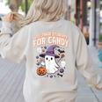 Halloween Teacher Trade Students For Candy Costume Women Women's Sweatshirt Back Print Sand