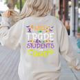 Halloween Teacher Will Trade Students For Candy Women Men Women's Sweatshirt Back Print Sand Halloween Teacher Will Trade Students For Candy Women Men Women's Sweatshirt Back Print Sand