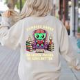 Halloween Teacher Zombie Reading Is Good For Brains Women's Sweatshirt Back Print Sand Halloween Teacher Zombie Reading Is Good For Brains Women's Sweatshirt Back Print Sand