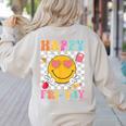 Happy Fri-Yay Groovy Teacher Friday Weekend Fri Yay Women's Sweatshirt Back Print Sand Happy Fri-Yay Groovy Teacher Friday Weekend Fri Yay Women's Sweatshirt Back Print Sand