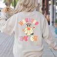 Haunted By 67 Meme Six Seven 6 7 Halloween Teachers Women's Sweatshirt Back Print Sand Haunted By 67 Meme Six Seven 6 7 Halloween Teachers Women's Sweatshirt Back Print Sand