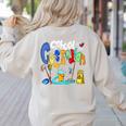 We Heart Love Our School Custodian For Teacher & Kids Women's Sweatshirt Back Print Sand