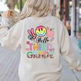 Hello 3rd Grade Boy Girl Teacher Back To School 3rd Grade Women's Sweatshirt Back Print Sand Hello 3rd Grade Boy Girl Teacher Back To School 3rd Grade Women's Sweatshirt Back Print Sand