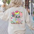 Hello 5th Grade Boy Girl Teacher Back To School 5th Grade Women's Sweatshirt Back Print Sand Hello 5th Grade Boy Girl Teacher Back To School 5th Grade Women's Sweatshirt Back Print Sand