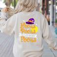 Hocus Pocus Everybody Focus Halloween Teacher Men Women Kids Women's Sweatshirt Back Print Sand