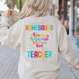 Homebound Teacher Appreciation Week Back To School Heart Women's Sweatshirt Back Print Sand Homebound Teacher Appreciation Week Back To School Heart Women's Sweatshirt Back Print Sand
