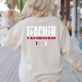 Humor Teacher Empty Battery Power Men Women Women's Sweatshirt Back Print Sand Humor Teacher Empty Battery Power Men Women Women's Sweatshirt Back Print Sand