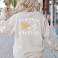 I'd Rather Bee Reading Teacher Librarian Book Lover Women's Sweatshirt Back Print Sand