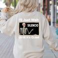 I'Ll Just Wait Until It's Quiet Spanish Teacher Halloween Men Women Kids Women's Sweatshirt Back Print Sand