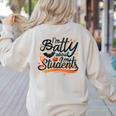 I'm Batty About My Students Watercolor Bat Teacher Halloween Women's Sweatshirt Back Print Sand I'm Batty About My Students Watercolor Bat Teacher Halloween Women's Sweatshirt Back Print Sand