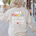 I'm A Paraprofessional What's Your Superpower Para Teacher Women's Sweatshirt Back Print Sand I'm A Paraprofessional What's Your Superpower Para Teacher Women's Sweatshirt Back Print Sand