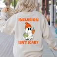 Inclusion Isn't Scary Shirt Halloween SLP Sped Teacher Women's Sweatshirt Back Print Sand Inclusion Isn't Scary Shirt Halloween SLP Sped Teacher Women's Sweatshirt Back Print Sand