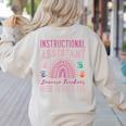 Instructional Assistant Because Teacher Need Hero Learning Women's Sweatshirt Back Print Sand Instructional Assistant Because Teacher Need Hero Learning Women's Sweatshirt Back Print Sand