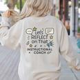 Instructional Coach Reflect Support Teachers Student Success Women's Sweatshirt Back Print Sand Instructional Coach Reflect Support Teachers Student Success Women's Sweatshirt Back Print Sand