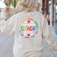 Instructional Coach Squad Teacher Assistant Support Team Women's Sweatshirt Back Print Sand Instructional Coach Squad Teacher Assistant Support Team Women's Sweatshirt Back Print Sand