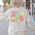 It's Beautiful Day For Learning Retro Teacher Students Women Women's Sweatshirt Back Print Sand It's Beautiful Day For Learning Retro Teacher Students Women Women's Sweatshirt Back Print Sand